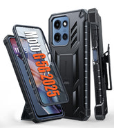 FNTCASE Moto G 5G 2025 6.7 Inch Phone Case: Rugged Protective Phone Case with Belt Clip Holster and Kickstand